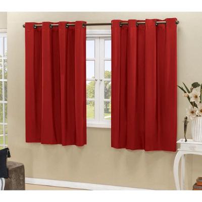Cortina Daily Blackout Varão 2,20mx1,30m PVC Sala Quarto Vermelho Casa Scarpa