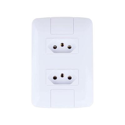 Conjunto 4x2 com 2 Tomadas 2P+T 20A 250V Branco Aria Tramontina Anti UV