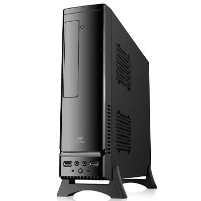 Gabinete para Computador DT-100V2BK Slimdesk Mini ITX Micro ATX com Fonte 200W Preto C3tech