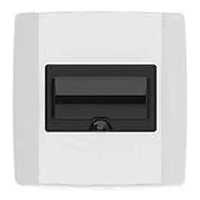 Quadro Distribuição 4-6 Disjuntores Nema Din Embutir 6 Din Branco Ilumi Materiais Elétricos