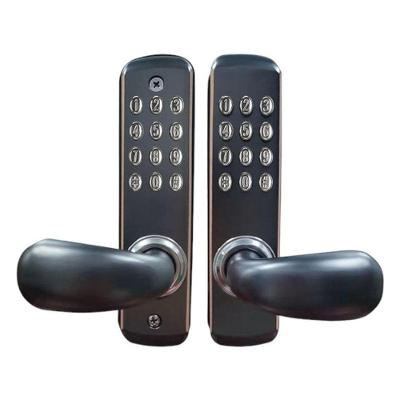 Fechadura Digital S701-2 Mecânica Senha Chave para Portas Aço Inoxidável Ip68 Preto