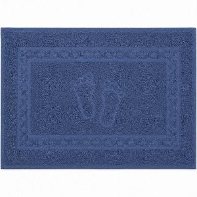 Toalha de Piso Luxo 100% Algodão 45x68cm 1 Peça Indigo Bene Casa