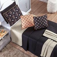 Kit Cobre Leito Golden Love Dupla Face Com Almofadas Solteiro 06 Peças - 10