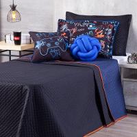 Kit Cobre Leito Game Win Dupla Face Almofadas Queen 07 Peças - 3