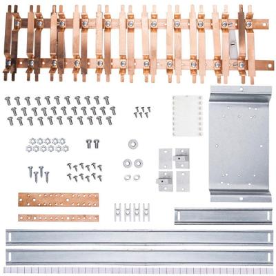 Kit Barramento Tripolar DIN para 28 Disjuntores 100A para Distribuição de Energia Trifásica