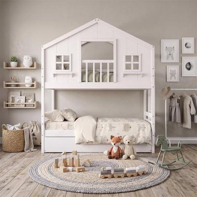 Treliche Infantil Casinha dos Sonhos com Varanda Madeira Maciça Branco Housin