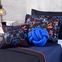 Kit Cobre Leito Game Win Dupla Face Almofadas Casal 07 Peças - 7