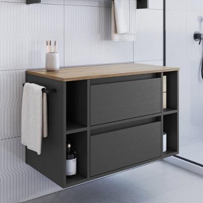 Gabinete de Banheiro CRPRO-BAL017 Suspenso 1 Porta 1 Gaveta MDP 80CM Multimóveis