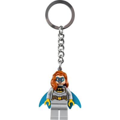 Chaveiro Lego 854320 Minifigura da Batgirl com Corrente e Argola de Metal Cinza