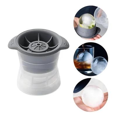 Forma de Gelo Esférico Molde de Gelo Esfera Grande 6cm Reutilizável Plástico Resistente para Bebidas