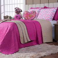 Kit Cobre Leito Donuts Dog Dupla Face Almofadas Queen 7 Peça - 7