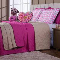 Kit Cobre Leito Donuts Dog Dupla Face Almofadas Queen 7 Peça - 9