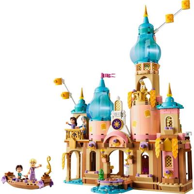 Brinquedo de Construção Lego Disney Castelo da Rapunzel com Cômodos e Personagens Azul Lego 676PEÇAS