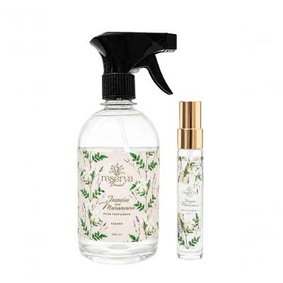 Kit Água Perfumada e Home Spray Jasmim com Murumuru Fragrância Frutal Cítrica Verde Floral Balsâmica