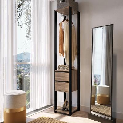 Guarda Roupa Closet CRPRO-CLO004 2 Gavetas MDP 40CM Preto Multimóveis