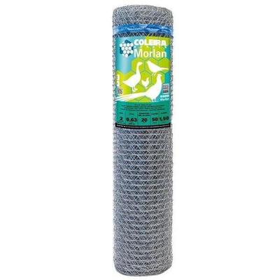 Tela Hexagonal para Galinheiro Fio 23 2 Polegadas 1,5m X 50m Arame Galvanizado Morlan