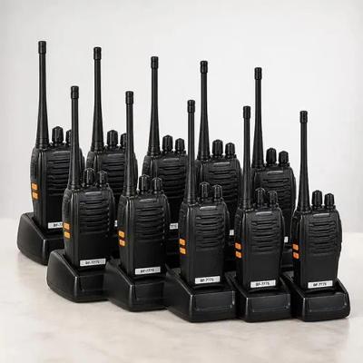Rádio Comunicador B-Max Baofeng BF777S UHF 400-470 Mhz 16 Canais 5W Alcance 12 Km VOX Preto Kit 10