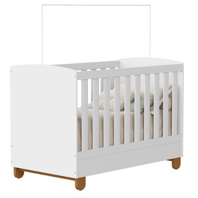 Berço Americano Apolo MDF Branco Fosco Reller Móveis