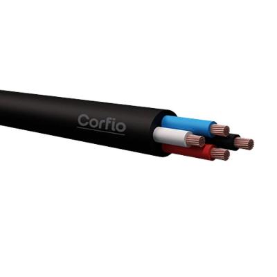 Cabo Elétrico Cabo Flexível PP 1kV 90°C NBR7286 Isolação HEPR 90°C Preto Corfio 4X25MM²
