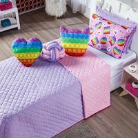 Kit Cobre Leito Pop It Dupla Face Almofadas Solteiro 6 Peças - 10