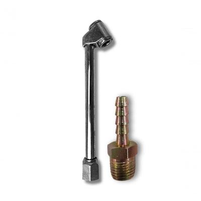 Bico Inflador de Pneus BSP 1-4 com Espigão Fixação Direta Segura Hidraflux