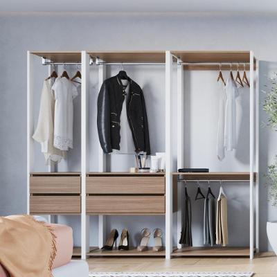 Guarda Roupa Closet Modulado CRPRO-CLO006 4 Gavetas MDP 160CM Branco Multimóveis