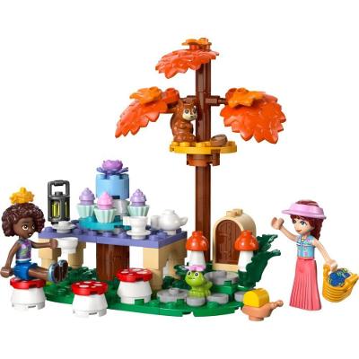 Brinquedo de Construção Festa do Chá na Floresta com Cenário Natural e Plataforma Giratória Lego