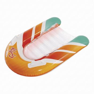 Boia Inflável Infantil Surf's Up Prancha Surf Base Transparente Laranja Intex