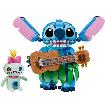 Conjunto de Construção 43296 Stitch e Scrump com Acessórios e Pelúcia em Azul Lego