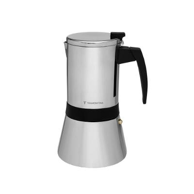 Cafeteira Espresso Italiana Aço Inox Funil em Aço Inox para Fogões Prata Tramontina 600ML