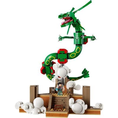 Kit de Construção Rayquaza Figura Articulada com Minifigura Verde Lego 1083 PEÇAS