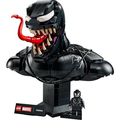Kit de Construção Lego Marvel 76356 Busto do Venom Preto