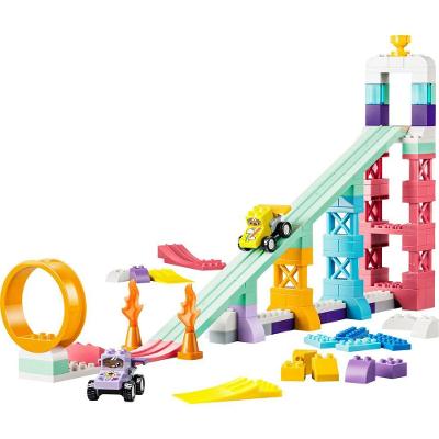 Brinquedo Educativo Rampas Criativas 3 em 1 com Veículos Conjunto 3 em 1 2 Carros de Corrida Lego
