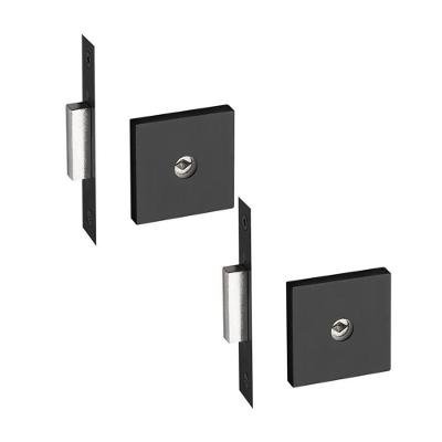 Fechadura Trava IX 11500 Tetra Quadrada para Porta de Madeira Zamac Preto Pado