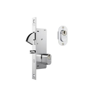 Fechadura Porta de Correr Stam Metalúrgica 940 Inox Escovado 26.5MM