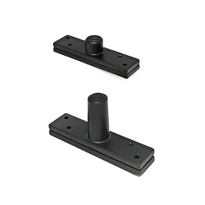 Dobradiça Pivotante Reforçada 150kg com Rolamento Preto Texturizado Haga
