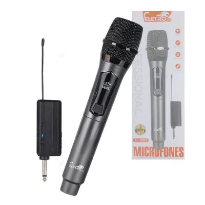 Microfone sem Fio EL-5018 Receptor P10 Adaptador P2 Macho Eletromex