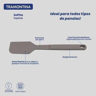 Jogo de Utensílios Softta em Silicone 6 Peças Resistente ao Calor para Cozinha Tramontina