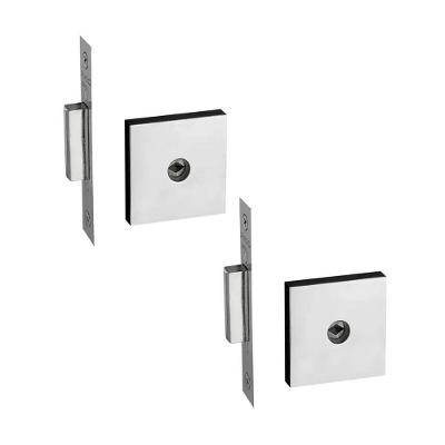 Kit 2 Fechaduras Trava Quadrada IX 11500 Chave Tetra Zamac Cromado Pado