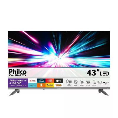 Smart TV Philco P43CRA Full HD Roku TV Dolby Audio Bivolt Preto