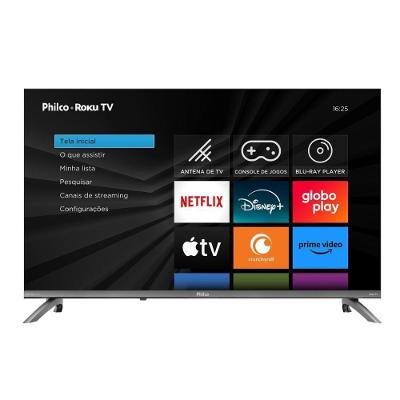 Smart TV 32 Polegadas HD Philco P32CRB DLED Roku TV Preto