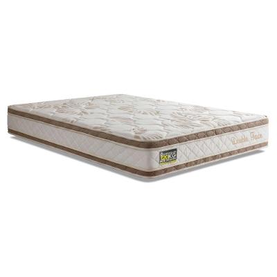 Colchão King Molas Ensacadas D33 Double Face 193x203x27CM Bege e Branco Hellen