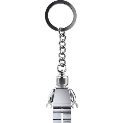Chaveiro Lego 854305 Plástico e Metal Cinza com Minifigura Prateada para Crianças