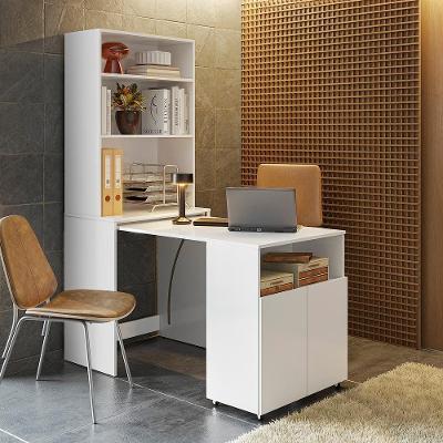 Mesa Escrivaninha Retrátil Office Multi MDP 70CM Branco Kit's Paraná