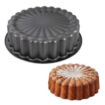 Forma para Bolo e Torta Charlotte BS10573 Antiaderente Aço Carbono Cinza Baker's Secret 28CM