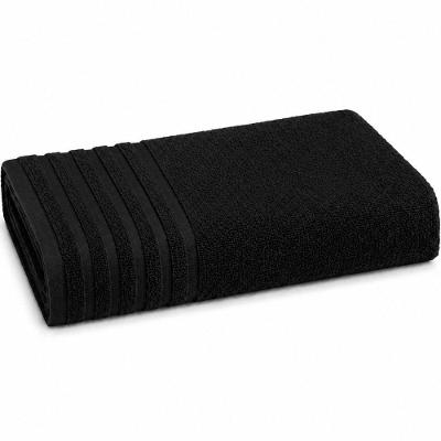 Toalha de Rosto Glamour 50x80CM 100% Algodão 450g-m² Preto Tessi