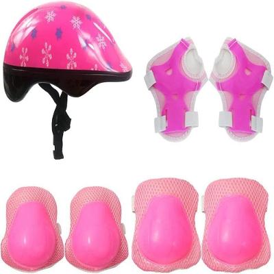 Kit de Proteção Infantil Kit Radical 7 Peças Plus Segurança e Estilo Rosa H-Plus