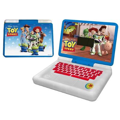 Notebook Infantil Laptop Minigame Bilíngue com Personagens de Toy Story Amarelo Candide
