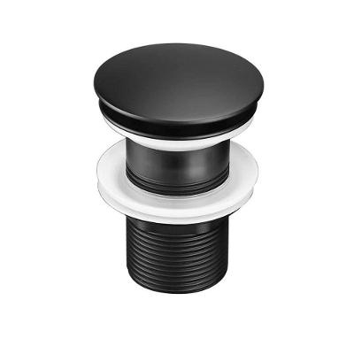 Válvula Click Luxo com Sistema Click e Vedação Contra Odores Preto Acetinado Flux