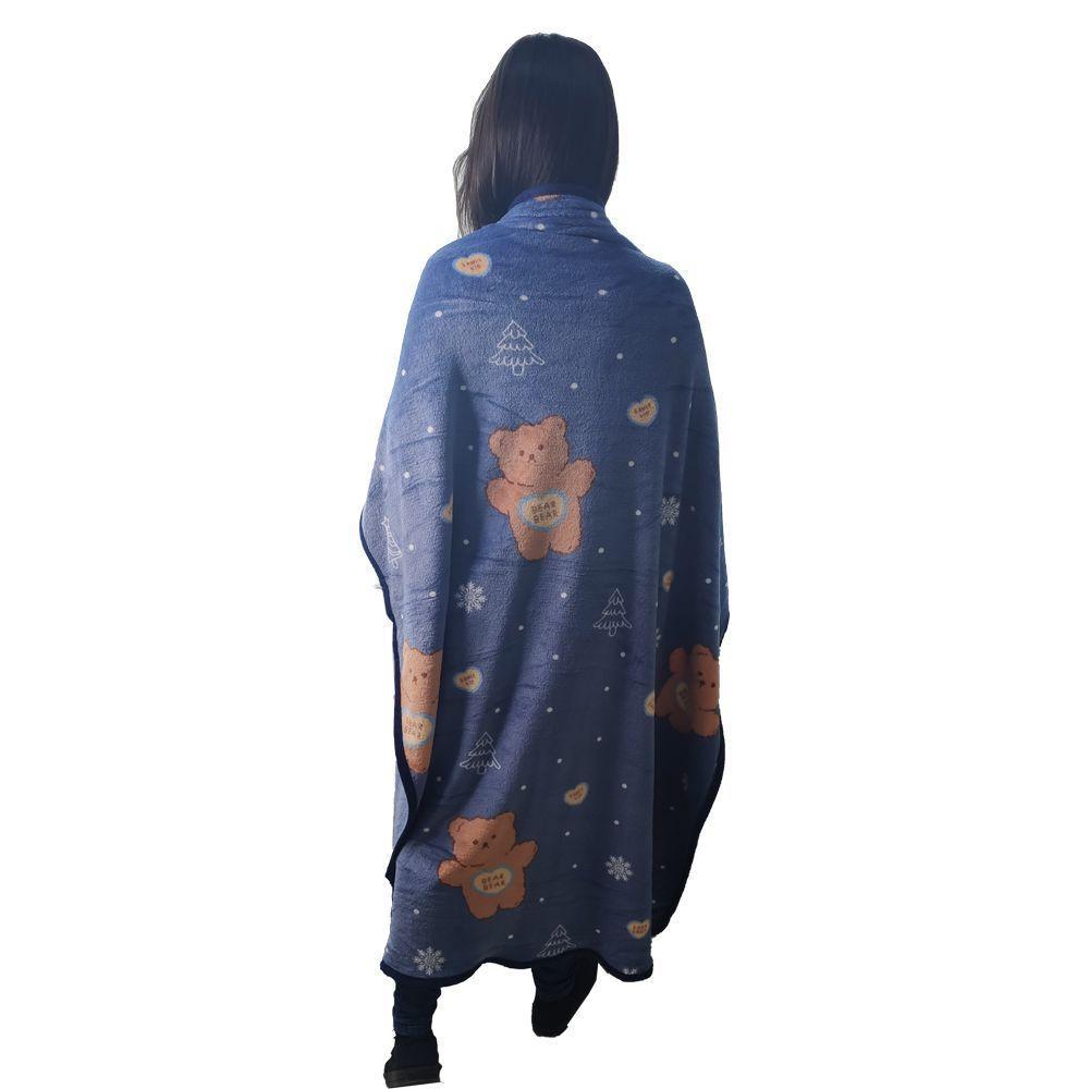 Manta Cobertor Infantil Mantinha Toque Macio Aveludado Urso - 3